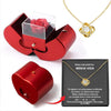 To My Love Necklace - With Real Rose