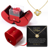 To My Love Necklace - With Real Rose