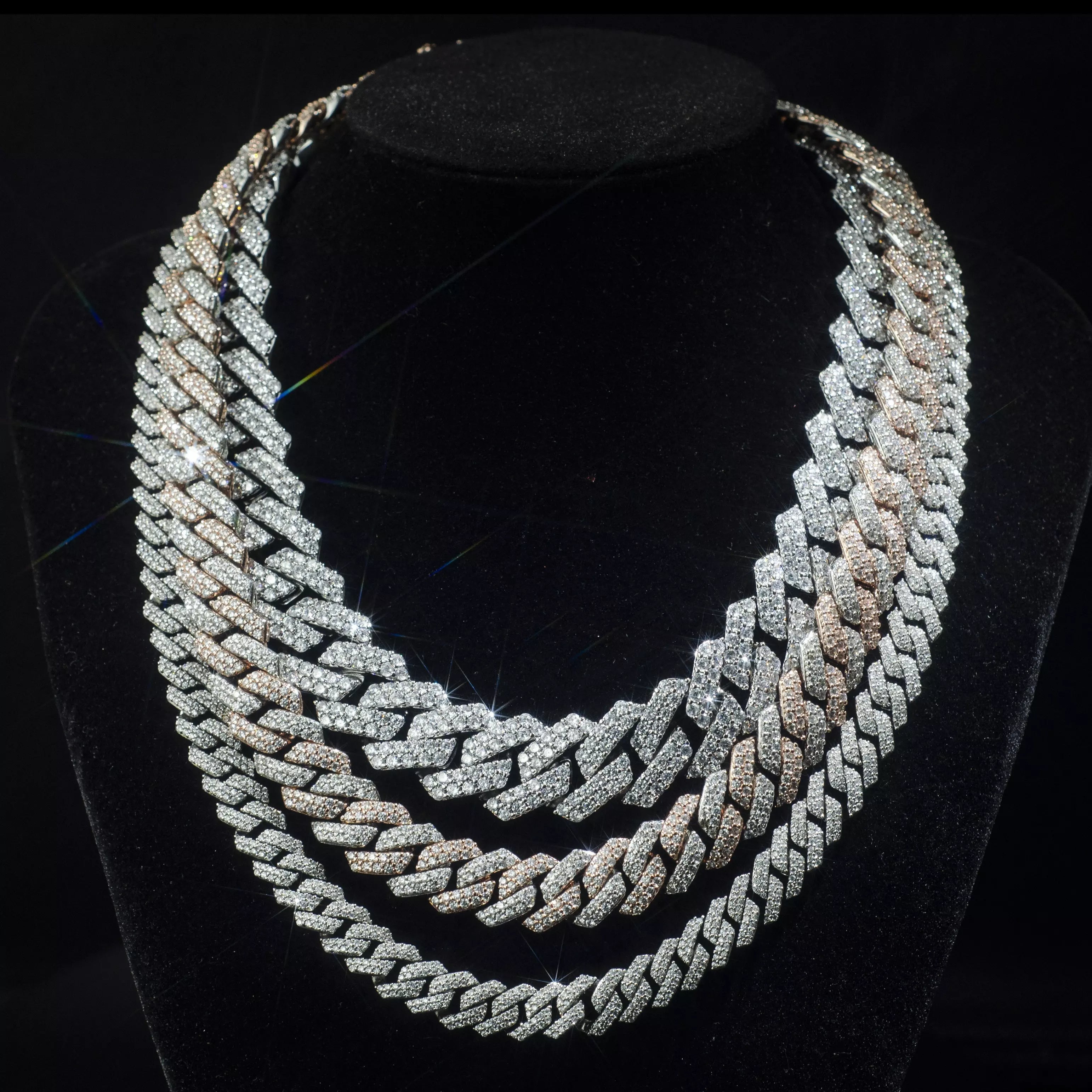 18MM VVS Diamond Baguette Cuban Link