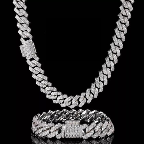 12MM Diamond Cuban Link Bracelet/Chain