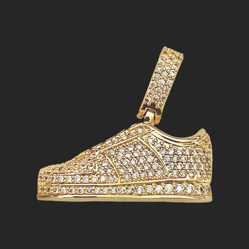 18k Diamond Shoe Pendant