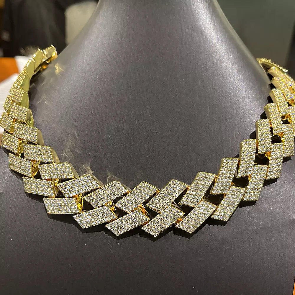 30MM Diamond Square Cuban Link Chain