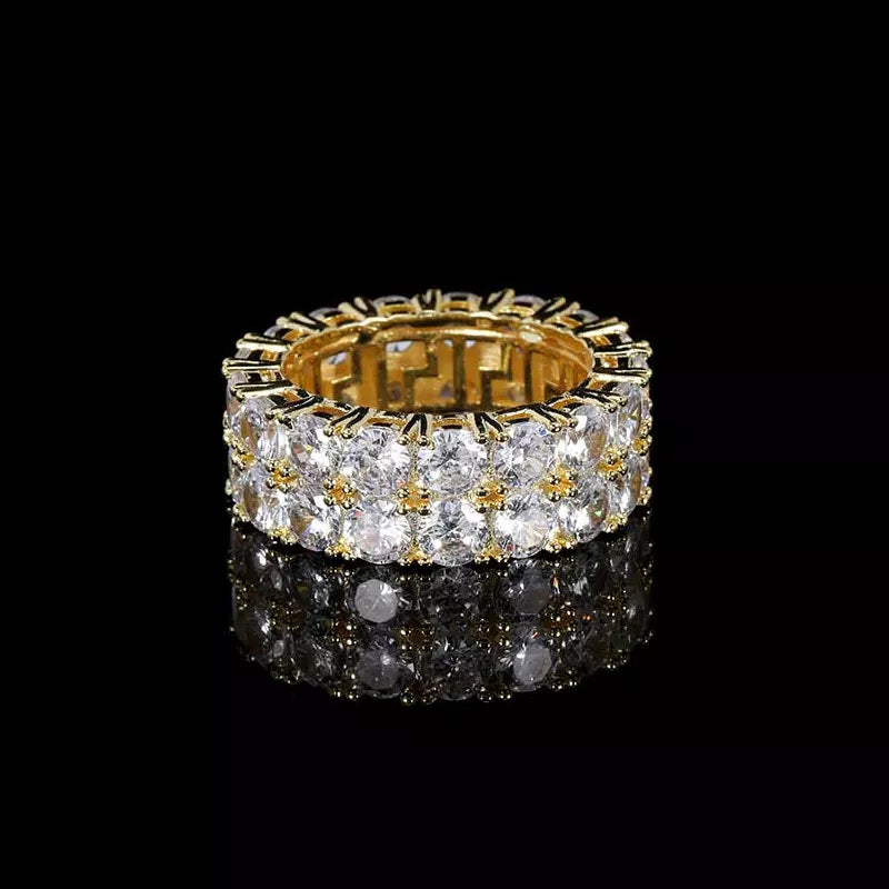 Double Row Diamond Ring