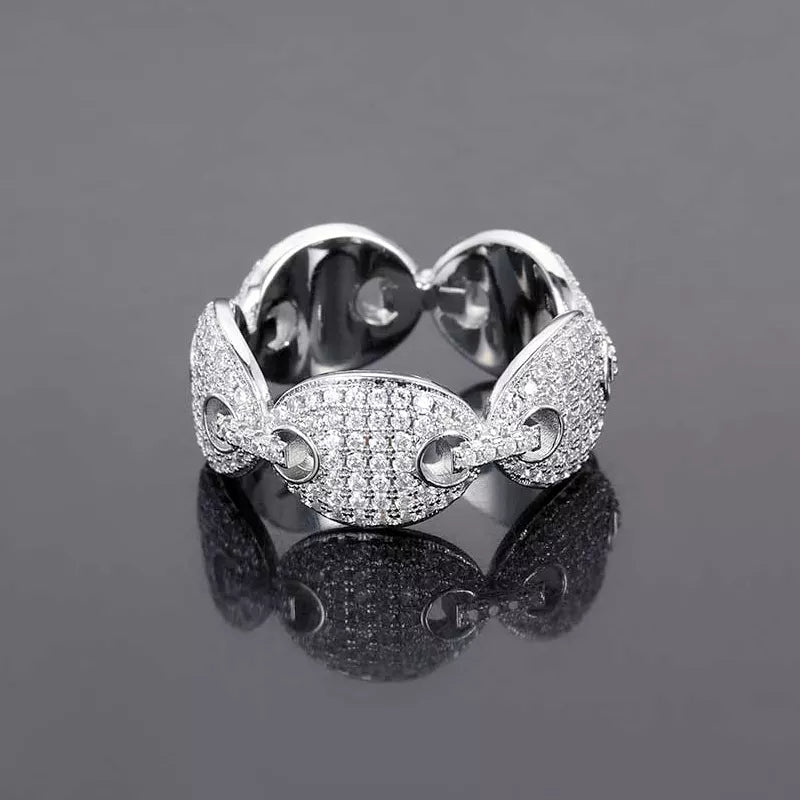 18K Plated Diamond Ring