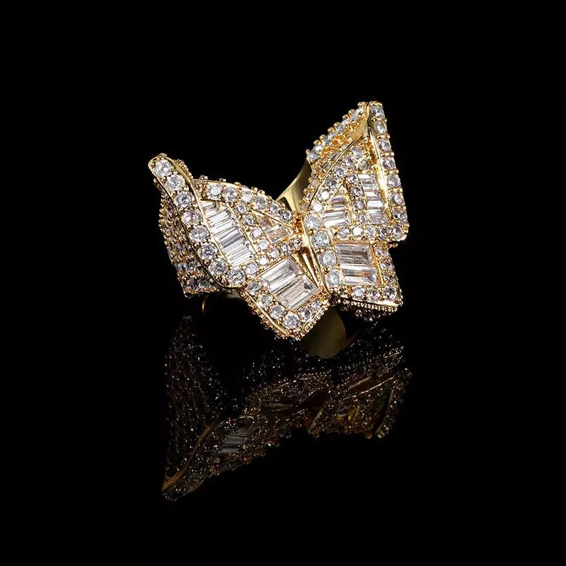 Butterfly Diamond Ring