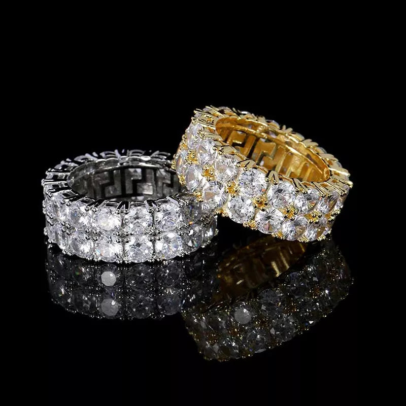 Double Row Diamond Ring