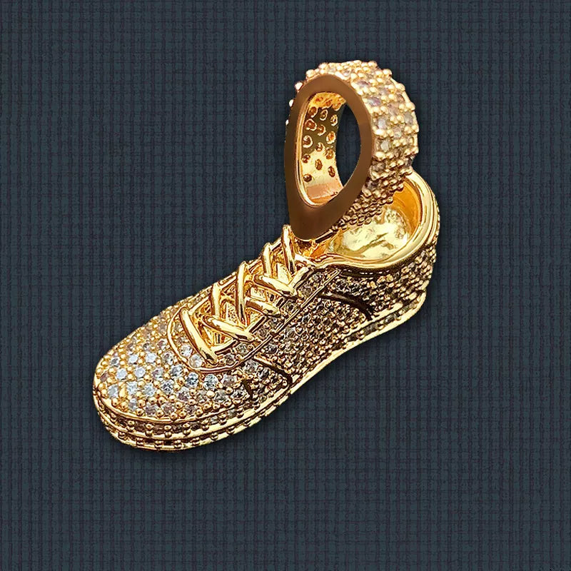 18k Diamond Shoe Pendant