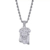 Jesus Bust Down Diamond Pendant