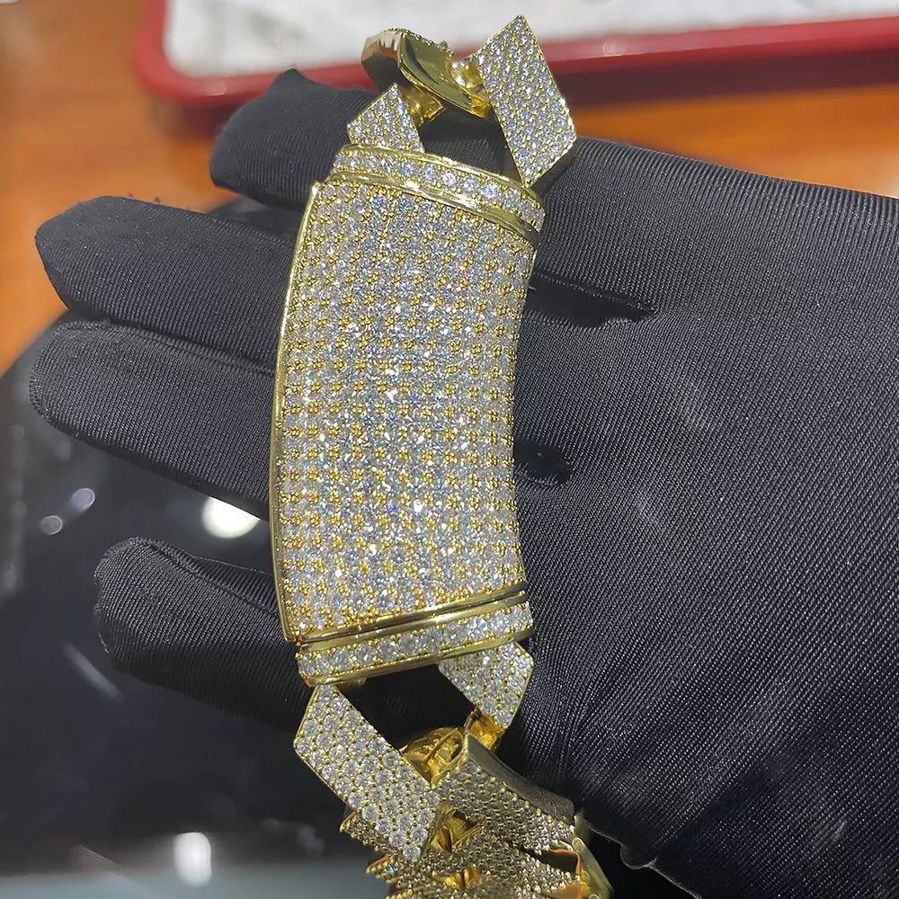 30MM Diamond Square Cuban Link Chain